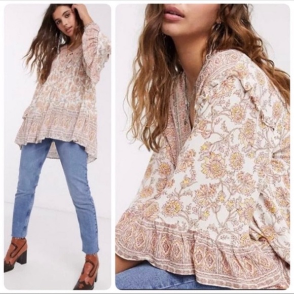 Free People MOONLIGHT DANCE TUNIC SIZE SMALL NWT - Picture 4 of 16